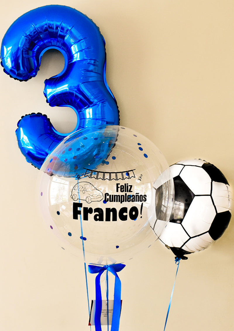 Globos para cumpleaños de niño de futbol – Balloon Box