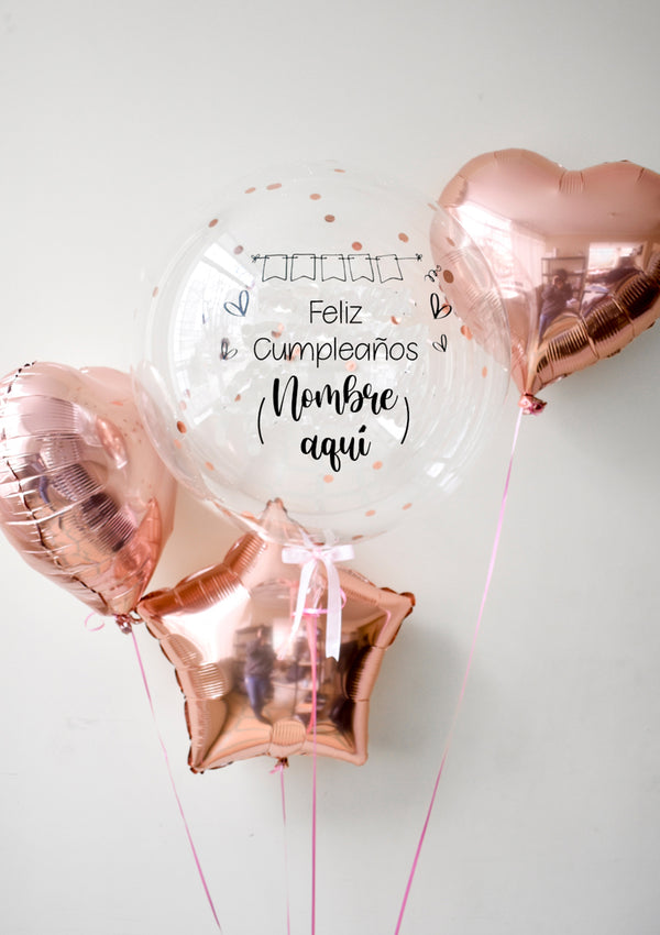 Globos de Cumpleaños · Cuatro globos