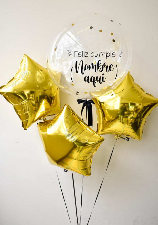 Pack de Globos #3  Cumpleaños (estrellas) - Florería Bloom