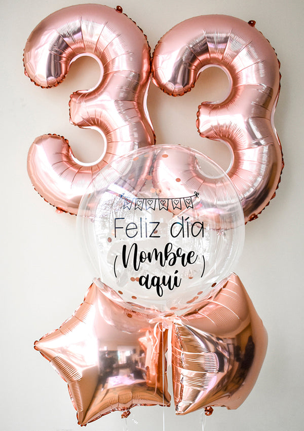 Globos de Cumpleaños · Edad y estrella