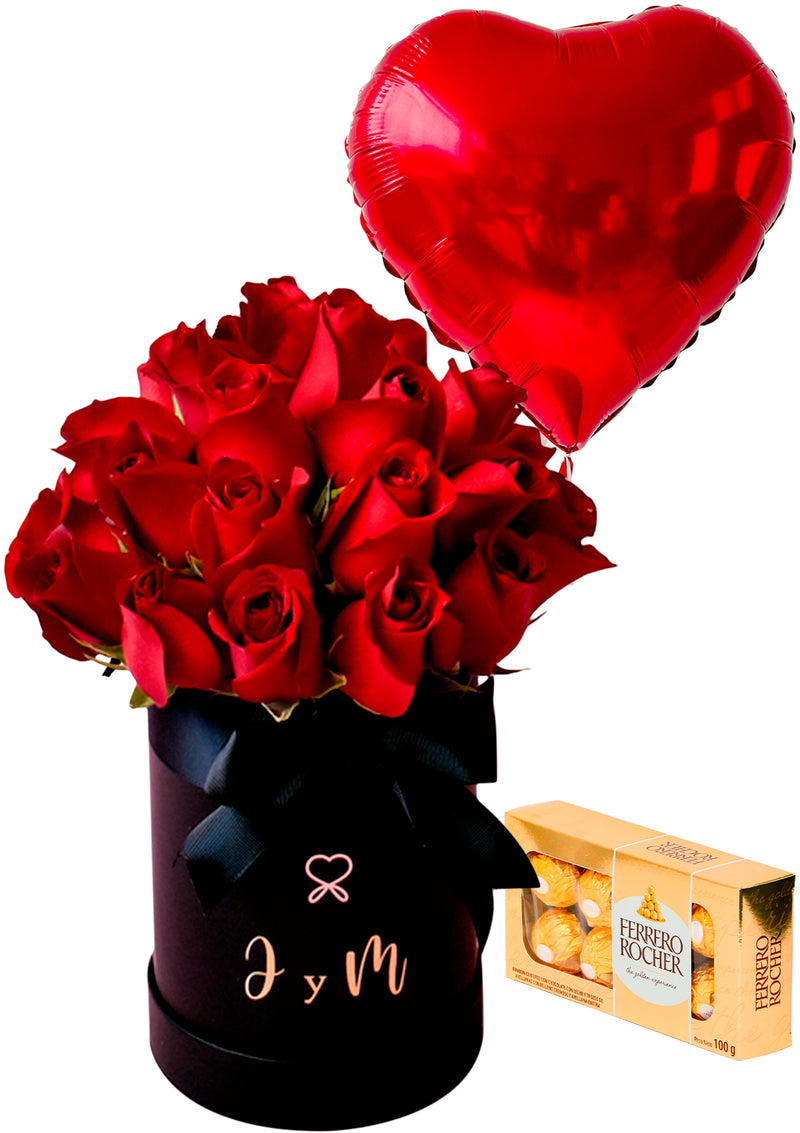 Pack Sorpréndeme + Globo y Chocolates - Florería Bloom