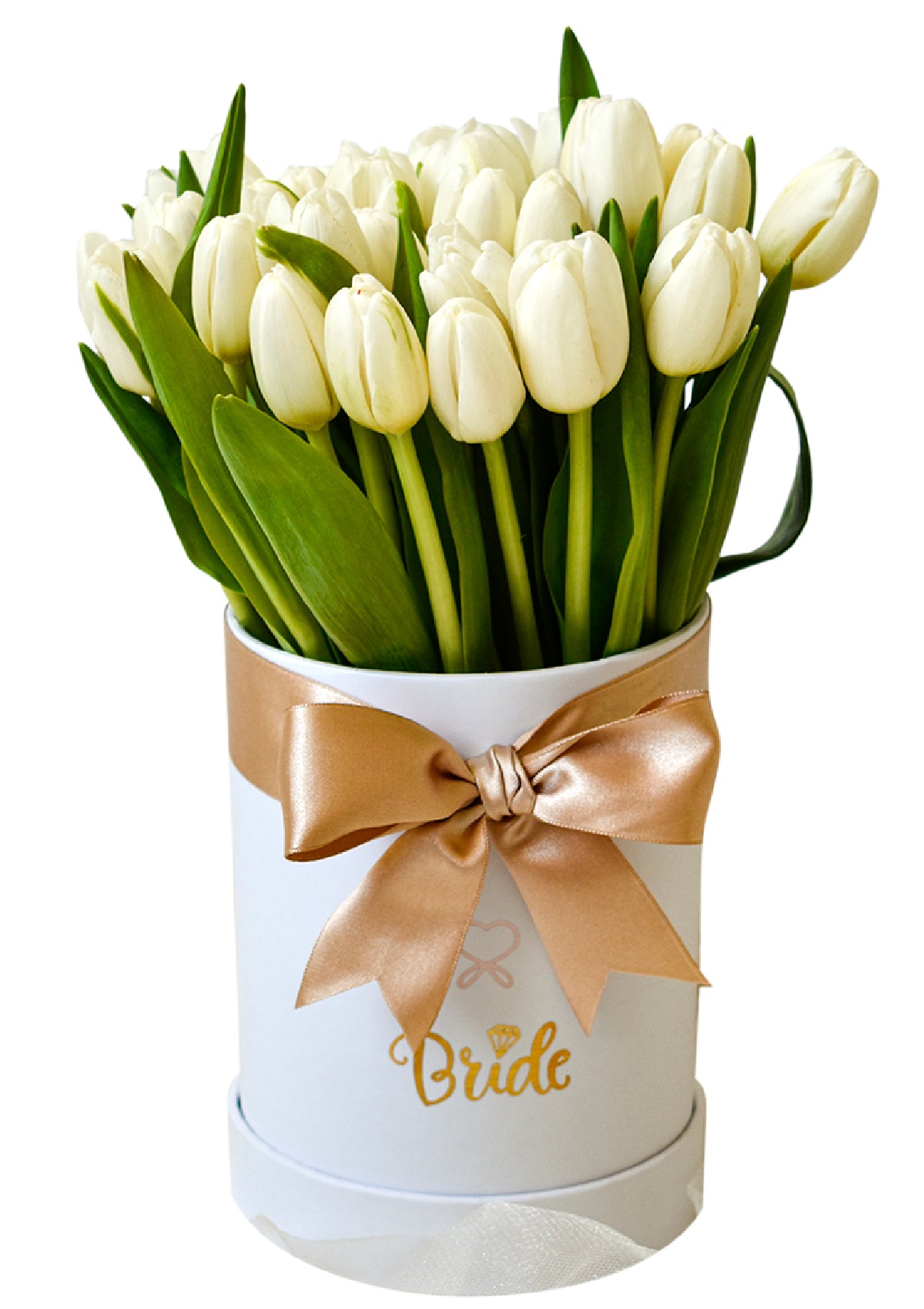 Box Novia con 30 tulipanes - Florería Bloom